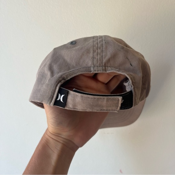 Hurley Kids Logo Baseball Cap Taupe Adjustable Child Hat Summer Neutral - Picture 2 of 4